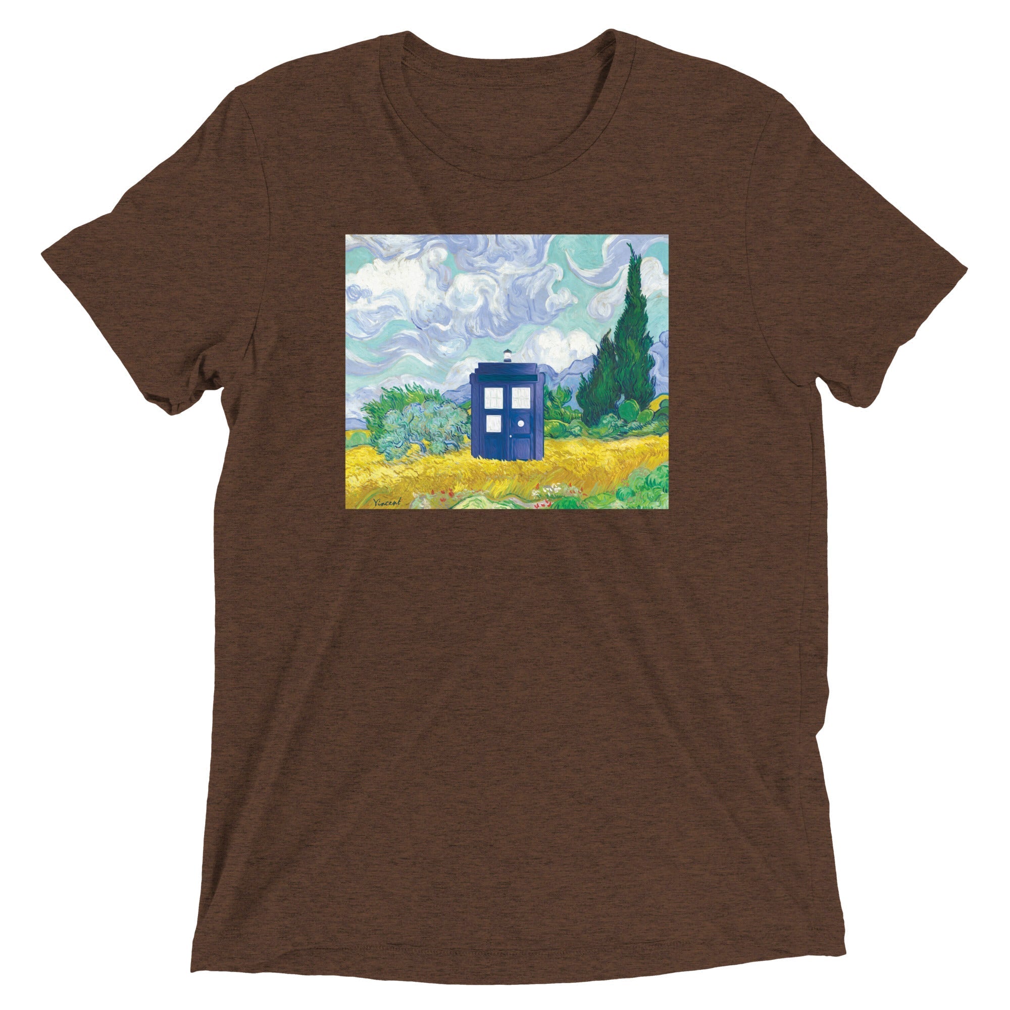 Visiting Van Gogh Men's Tri-Blend - Adult & Kids T-Shirts, Sweatshirts & Hoodies apparel design preview 1