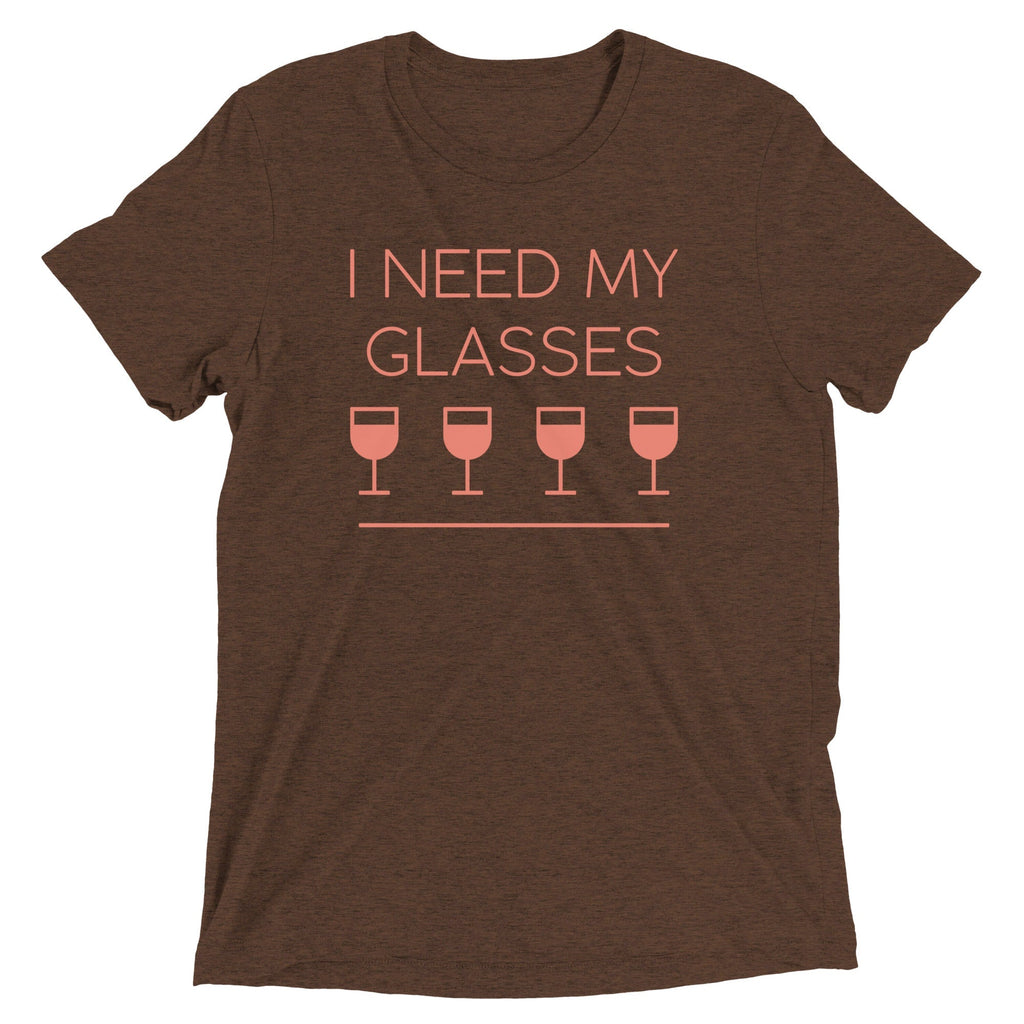 I Need My Glasses Men's Tri-Blend - Adult & Kids T-Shirts, Sweatshirts & Hoodies apparel design preview 1