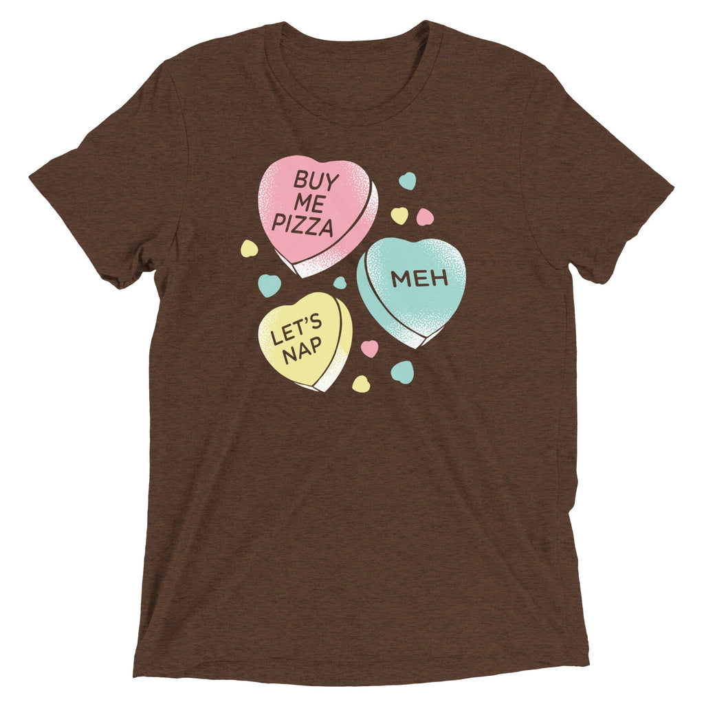 Candy Hearts Men's Tri-Blend - Adult & Kids T-Shirts, Sweatshirts & Hoodies apparel design preview 1