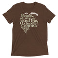 Peace, Love, And The Oxford Comma Men's Tri-Blend - Adult & Kids T-Shirts, Sweatshirts & Hoodies apparel design preview 1