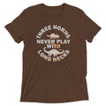 Three Horns Never Play With Long Necks Men's - Adult & Kids T-Shirts, Sweatshirts & Hoodies apparel design preview 1
