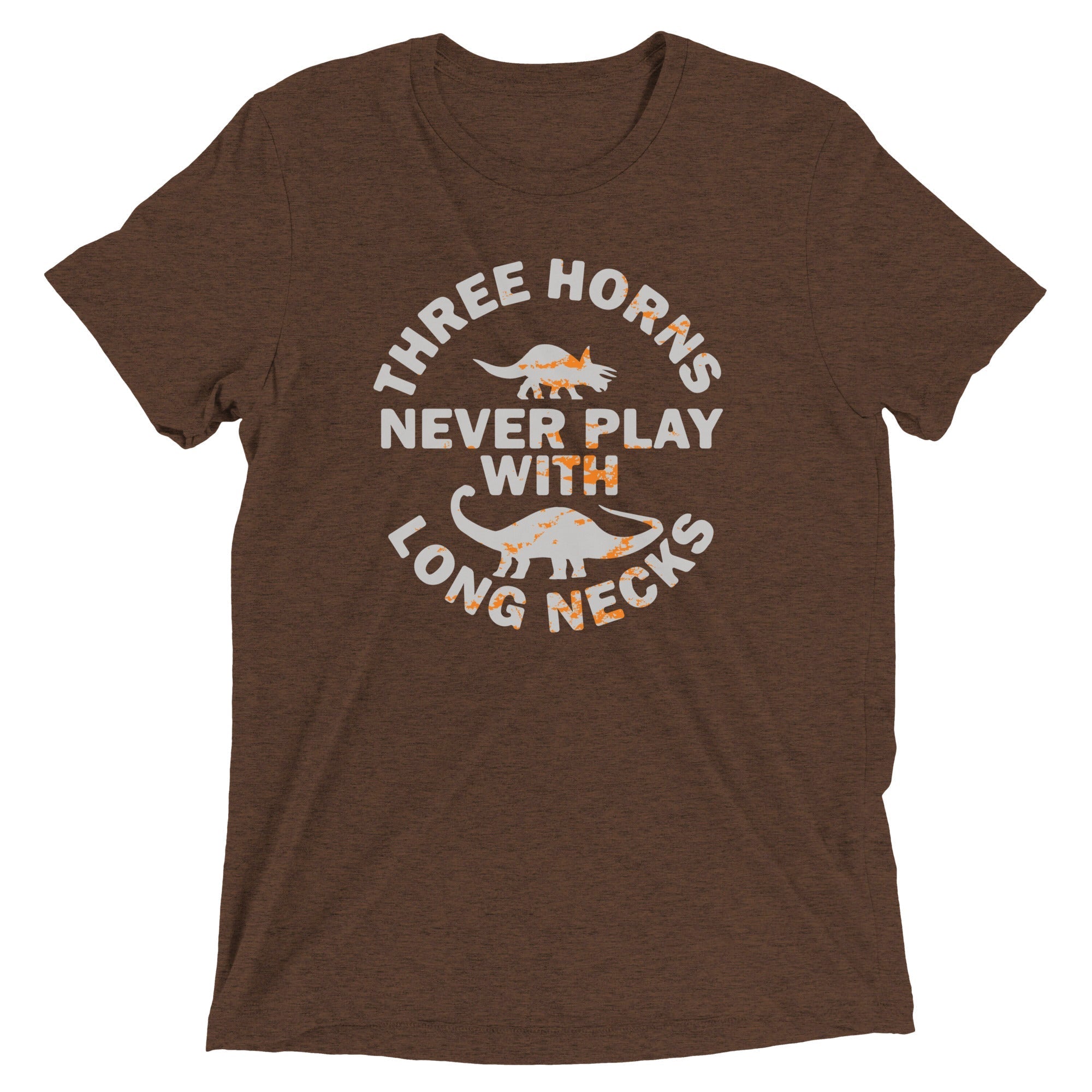 Three Horns Never Play With Long Necks Men's - Adult & Kids T-Shirts, Sweatshirts & Hoodies apparel design preview 1