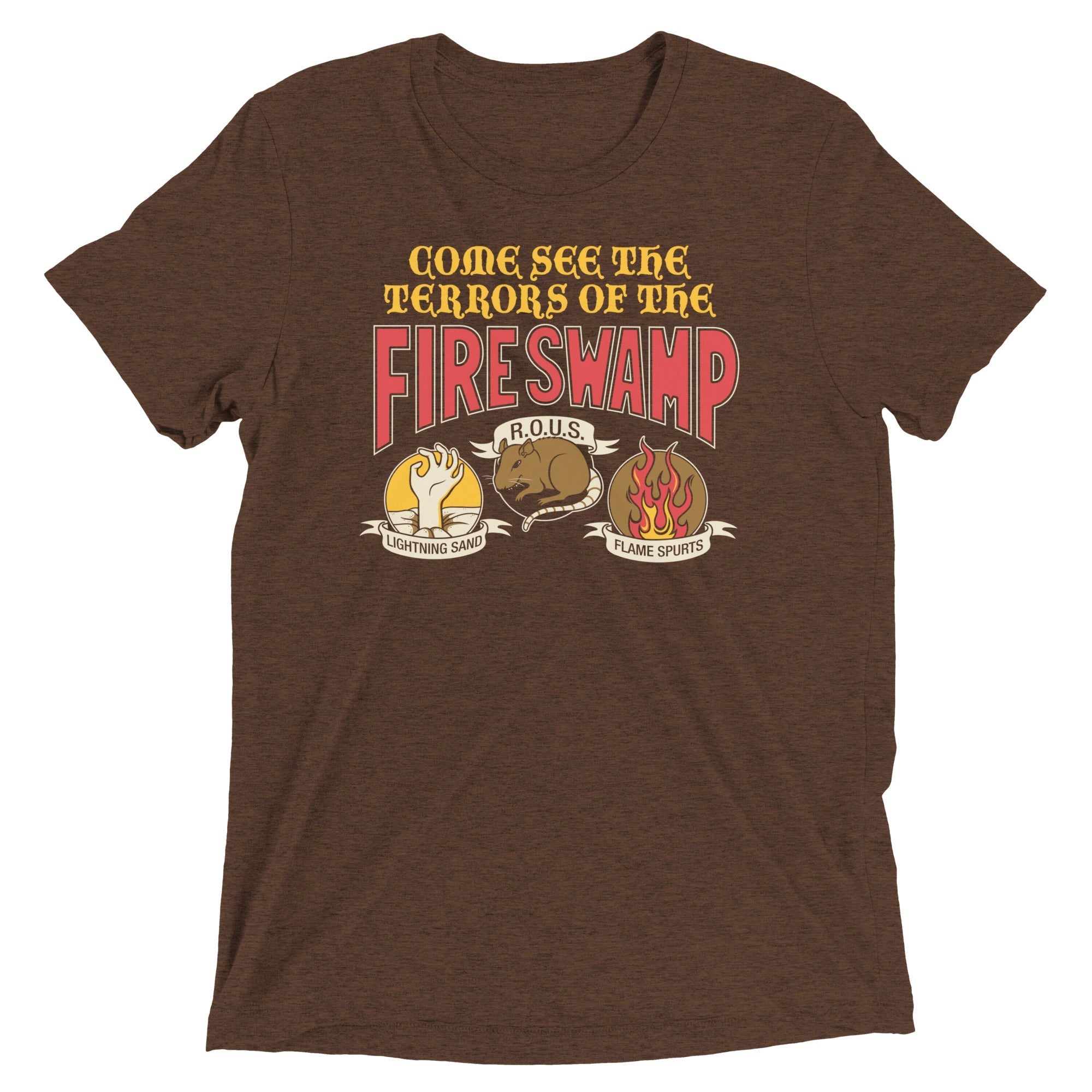 The Fire Swamp Men's Tri-Blend - Adult & Kids T-Shirts, Sweatshirts & Hoodies apparel design preview 1