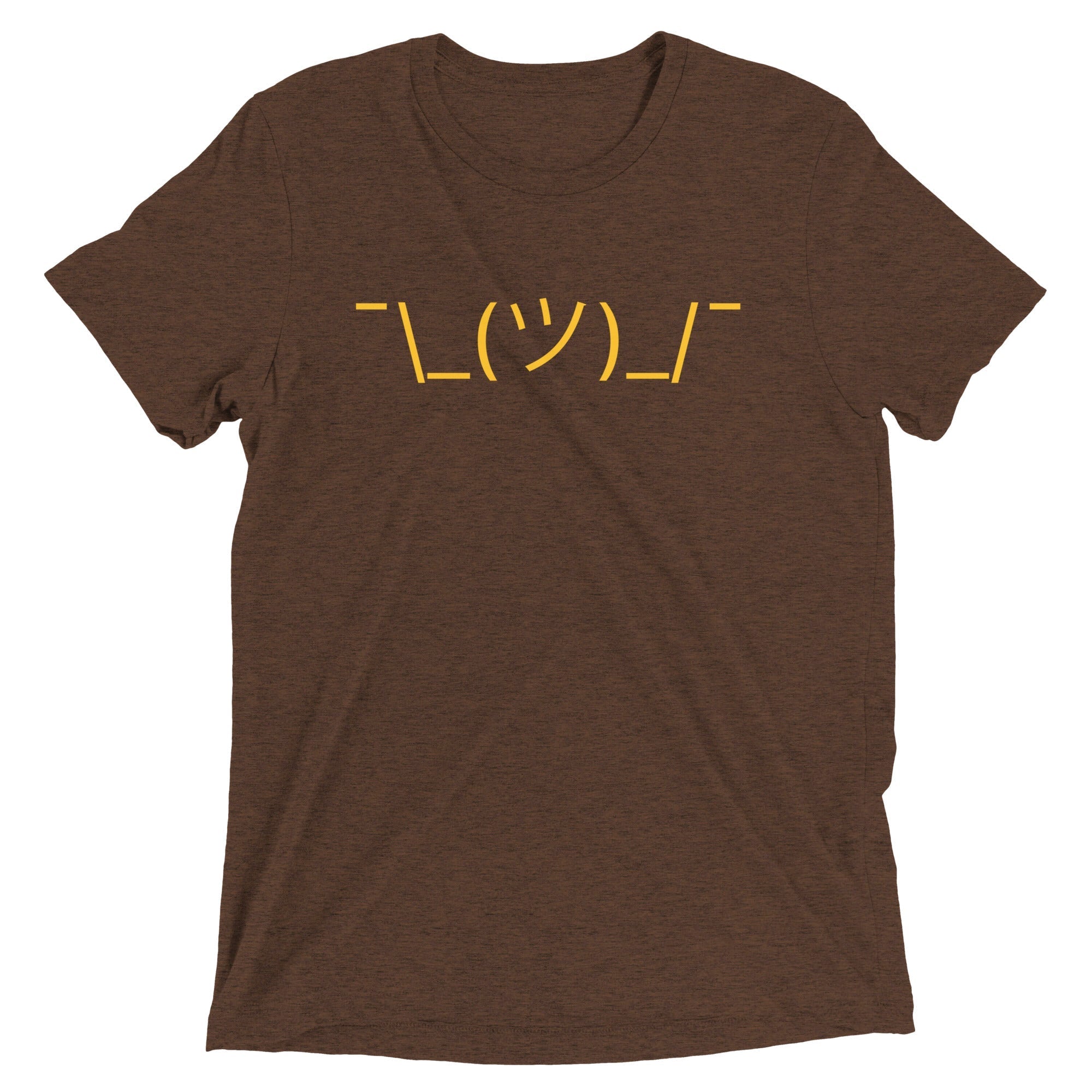 Shrug Emoji Men's Tri-Blend - Adult & Kids T-Shirts, Sweatshirts & Hoodies apparel design preview 1