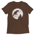 T-Rex Moon Men's Tri-Blend - Adult & Kids T-Shirts, Sweatshirts & Hoodies apparel design preview 1