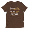 Sentences That End In Potato Men's Tri-Blend - Adult & Kids T-Shirts, Sweatshirts & Hoodies apparel design preview 1