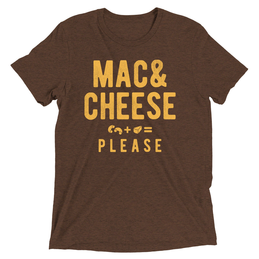 Mac And Cheese Please Men's Tri-Blend - Adult & Kids T-Shirts, Sweatshirts & Hoodies apparel design preview 1