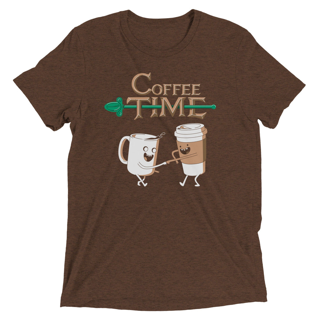 Coffee Time Men's Tri-Blend - Adult & Kids T-Shirts, Sweatshirts & Hoodies apparel design preview 1