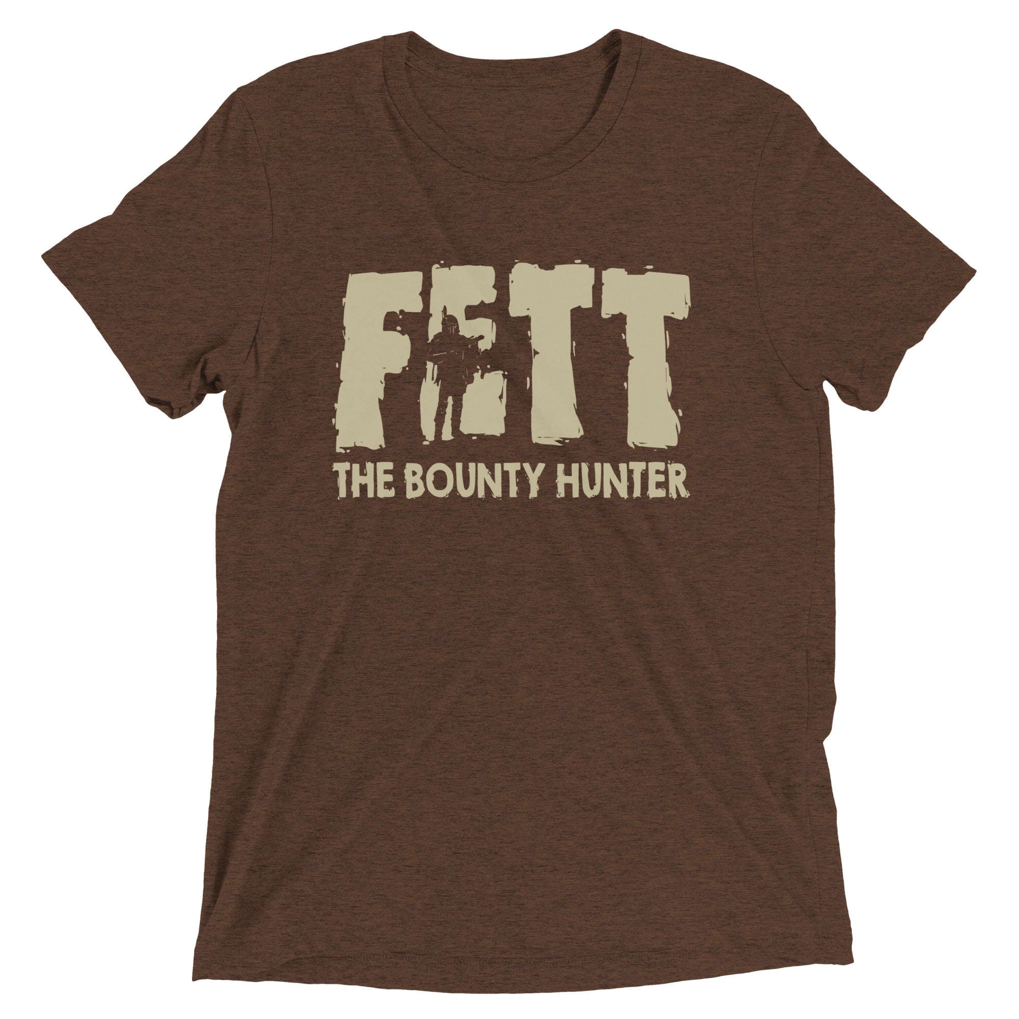 Fett, Bounty Hunter Men's Tri-Blend - Adult & Kids T-Shirts, Sweatshirts & Hoodies apparel design preview 1