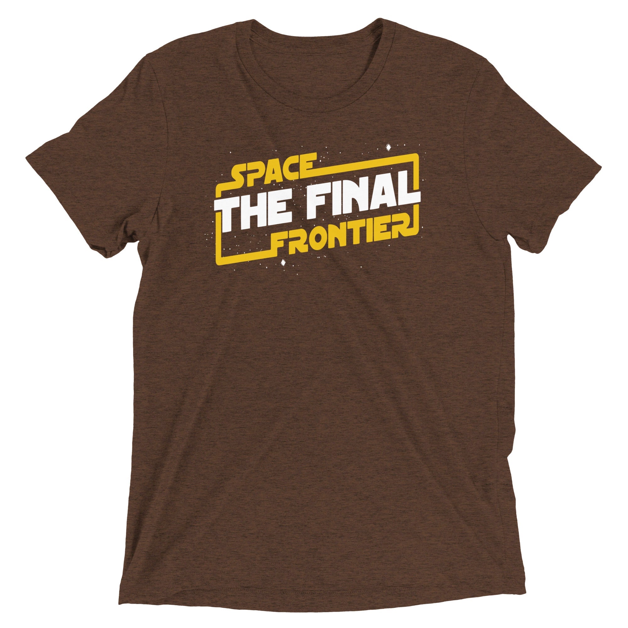 Space The Final Frontier Men's Tri-Blend - Adult & Kids T-Shirts, Sweatshirts & Hoodies apparel design preview 1