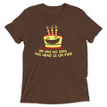 He Has No Idea His Head Is On Fire Men's Tri-Blend - Adult & Kids T-Shirts, Sweatshirts & Hoodies apparel design preview 1