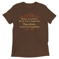 Money Buys Happiness Men's Tri-Blend - Adult & Kids T-Shirts, Sweatshirts & Hoodies apparel design preview 1