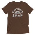 Survived The Snap Men's Tri-Blend - Adult & Kids T-Shirts, Sweatshirts & Hoodies apparel design preview 1