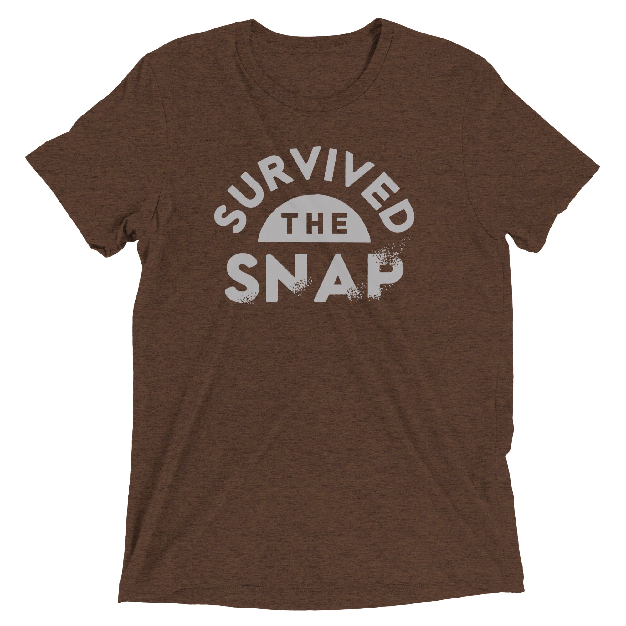 Survived The Snap Men's Tri-Blend - Adult & Kids T-Shirts, Sweatshirts & Hoodies apparel design preview 1