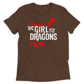 The Girl With Dragons Men's Tri-Blend - Adult & Kids T-Shirts, Sweatshirts & Hoodies apparel design preview 1