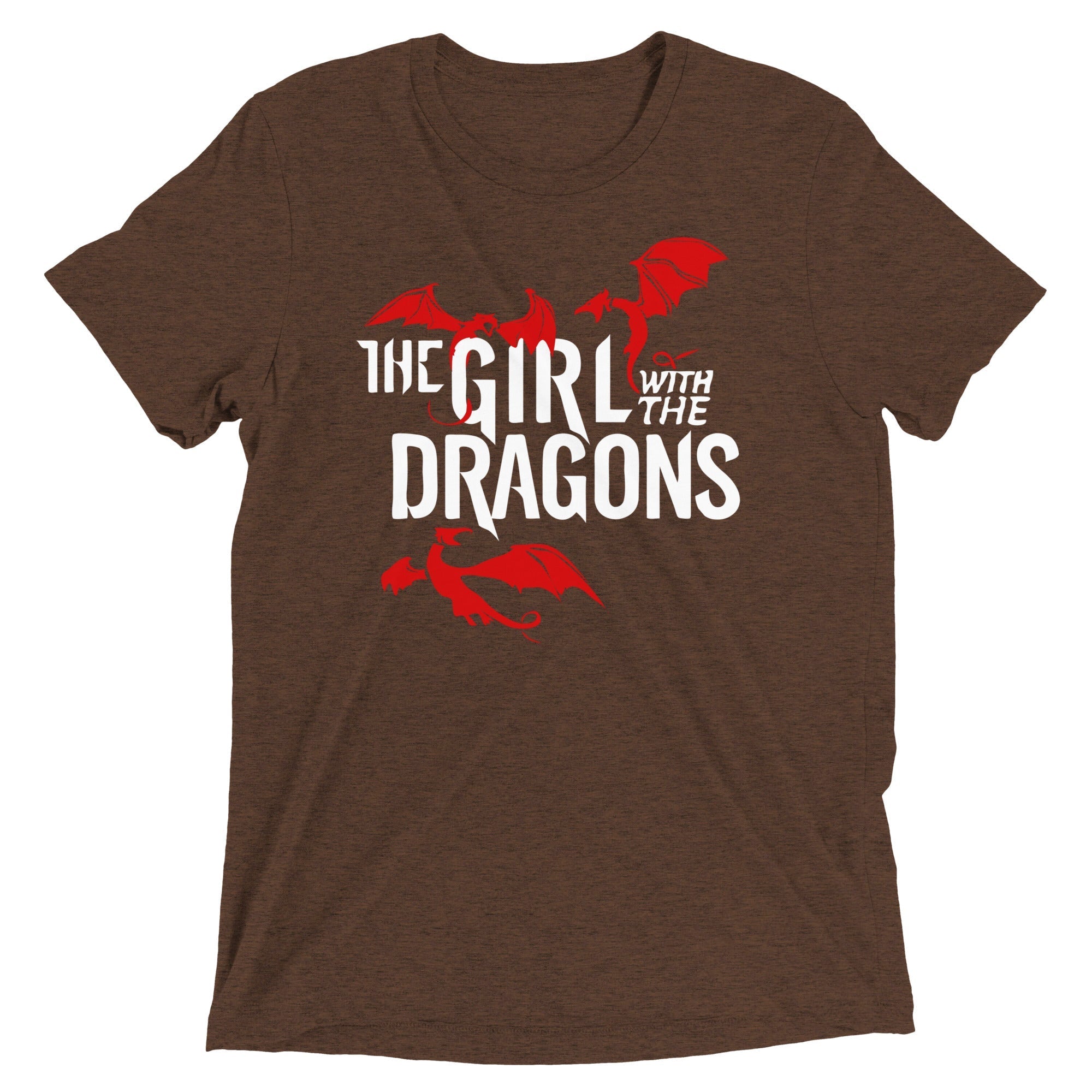 The Girl With Dragons Men's Tri-Blend - Adult & Kids T-Shirts, Sweatshirts & Hoodies apparel design preview 1