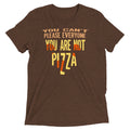 You Are Not Pizza Men's Tri-Blend - Adult & Kids T-Shirts, Sweatshirts & Hoodies apparel design preview 1