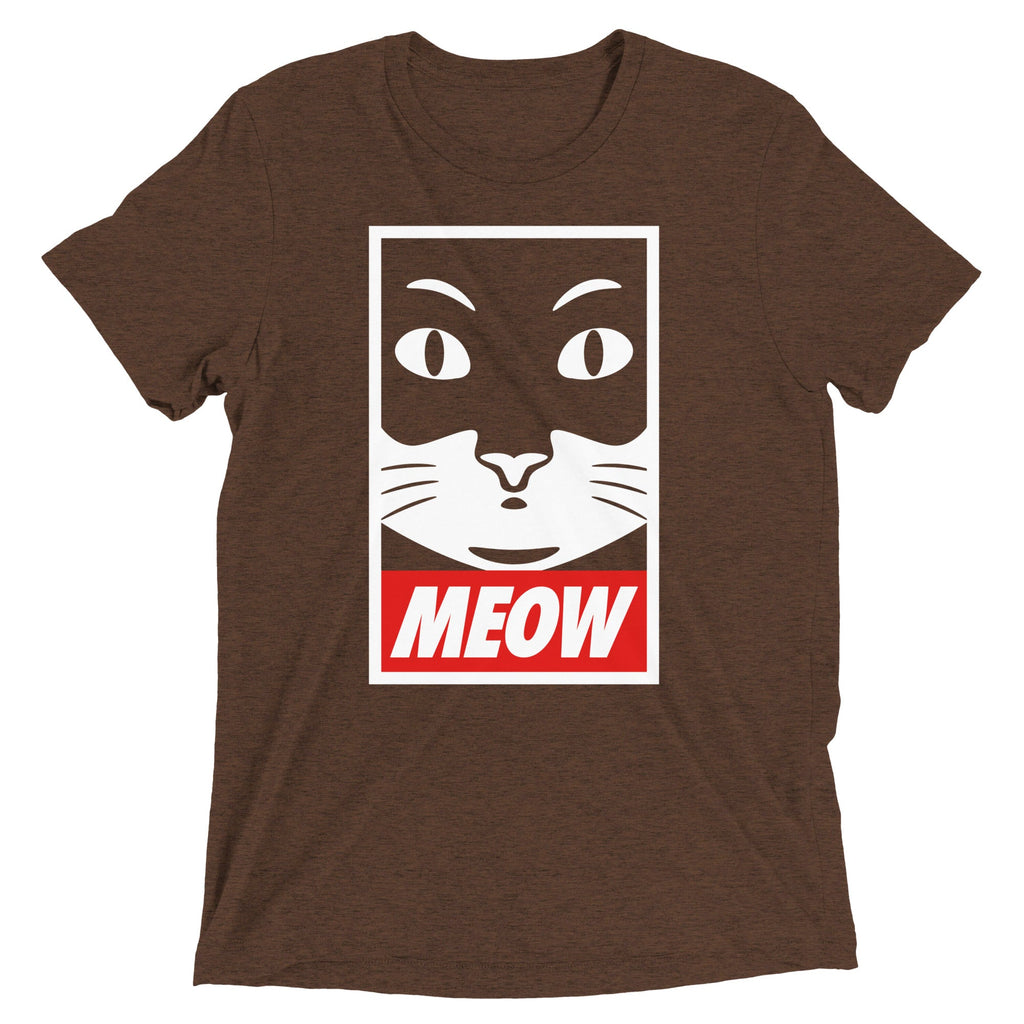 Meow Men's Tri-Blend - Adult & Kids T-Shirts, Sweatshirts & Hoodies apparel design preview 1