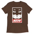 Meow Men's Tri-Blend - Adult & Kids T-Shirts, Sweatshirts & Hoodies apparel design preview 1