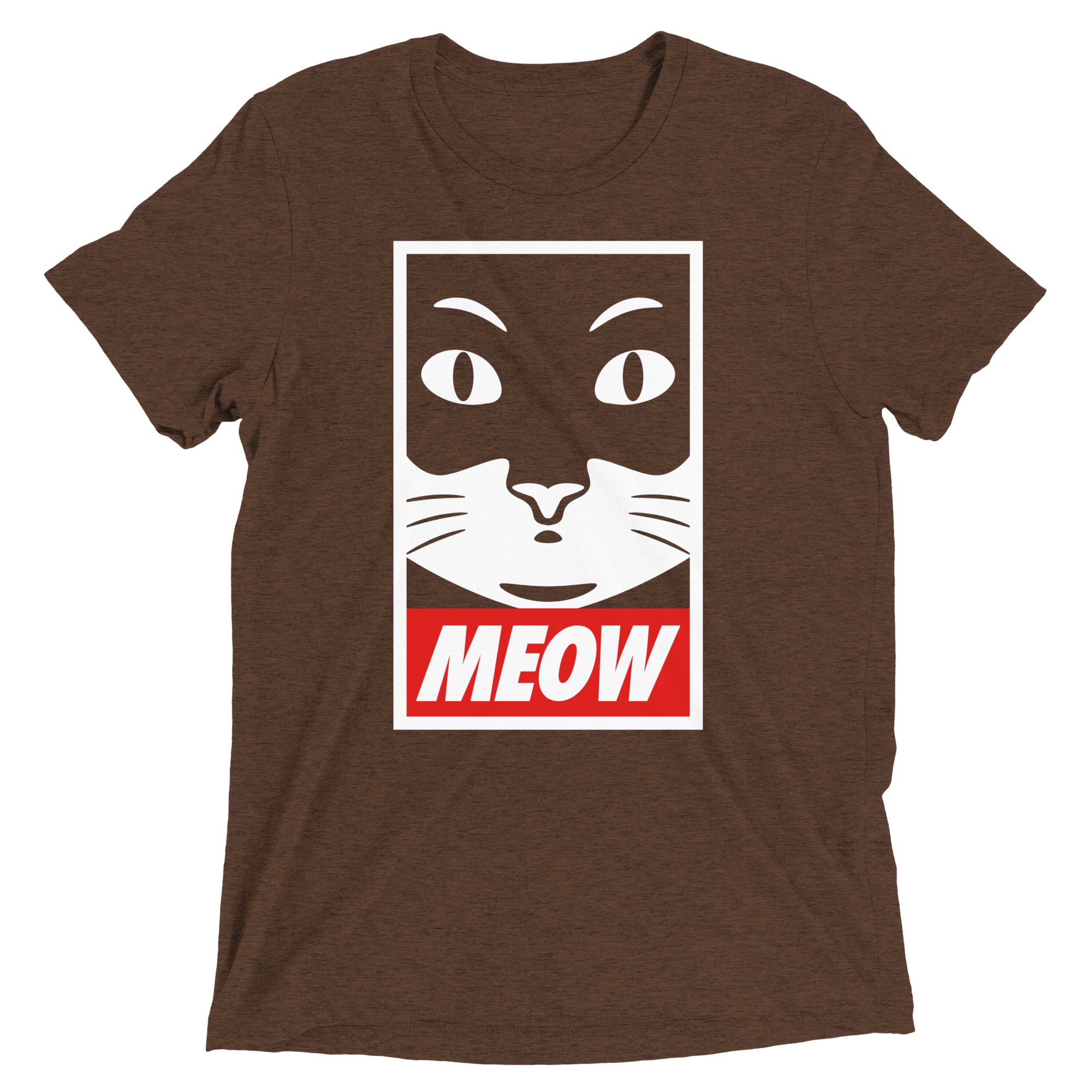 Meow Men's Tri-Blend - Adult & Kids T-Shirts, Sweatshirts & Hoodies apparel design preview 1
