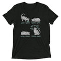 Cat Day Schedule Men's Tri-Blend - Adult & Kids T-Shirts, Sweatshirts & Hoodies apparel design preview 1