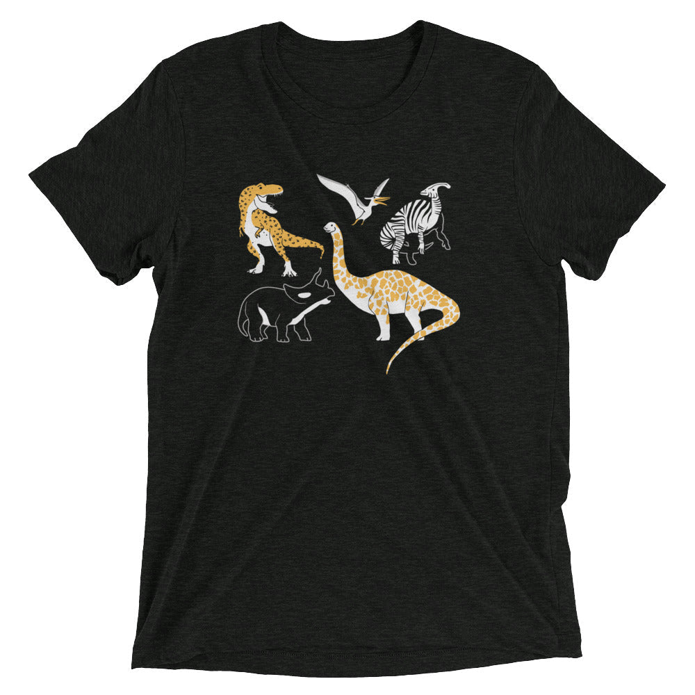 Dino Prints Men's Tri-Blend - Adult & Kids T-Shirts, Sweatshirts & Hoodies apparel design preview 1