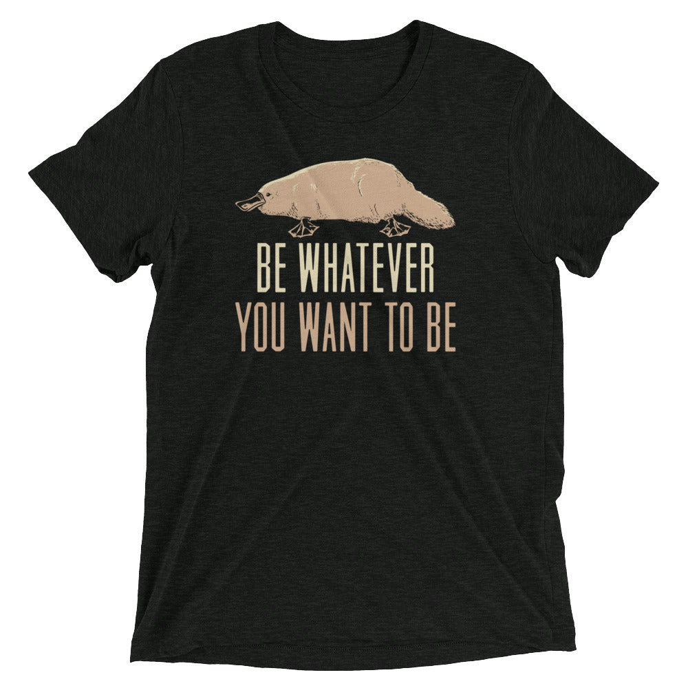 Be Whatever You Want To Men's Tri-Blend - Adult & Kids T-Shirts, Sweatshirts & Hoodies apparel design preview 1