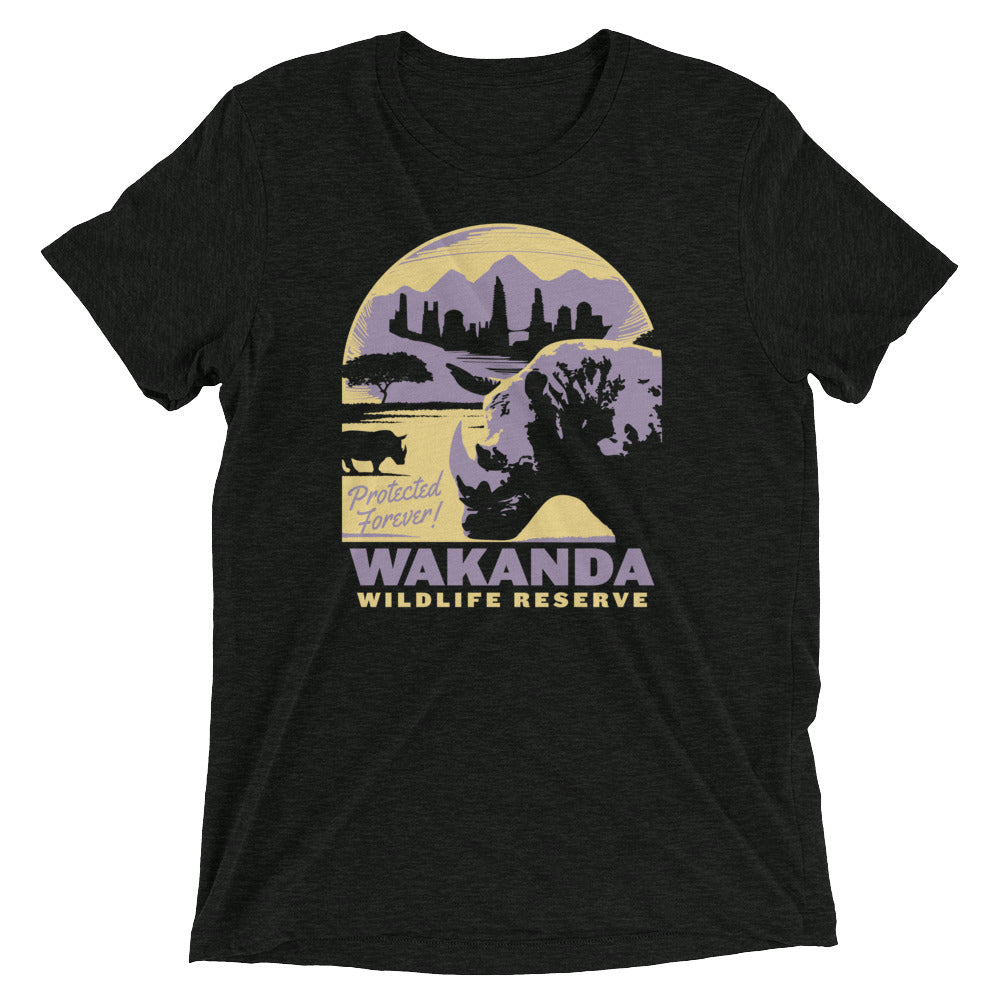Wakanda Wildlife Reserve Men's Tri-Blend - Adult & Kids T-Shirts, Sweatshirts & Hoodies apparel design preview 1