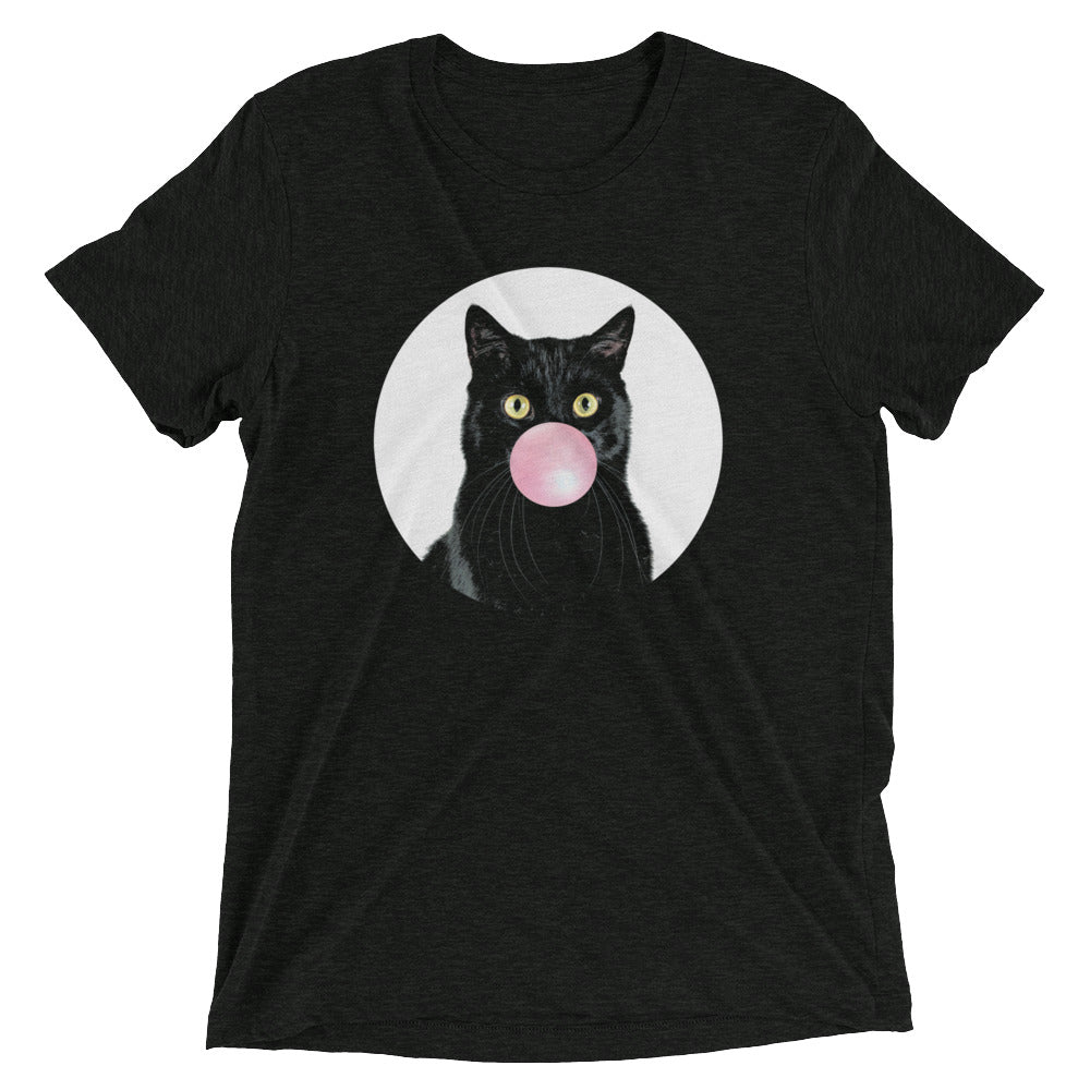Bubble Cat Men's Tri-Blend - Adult & Kids T-Shirts, Sweatshirts & Hoodies apparel design preview 1
