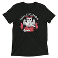 Hail Lucipurr Men's Tri-Blend - Adult & Kids T-Shirts, Sweatshirts & Hoodies apparel design preview 1