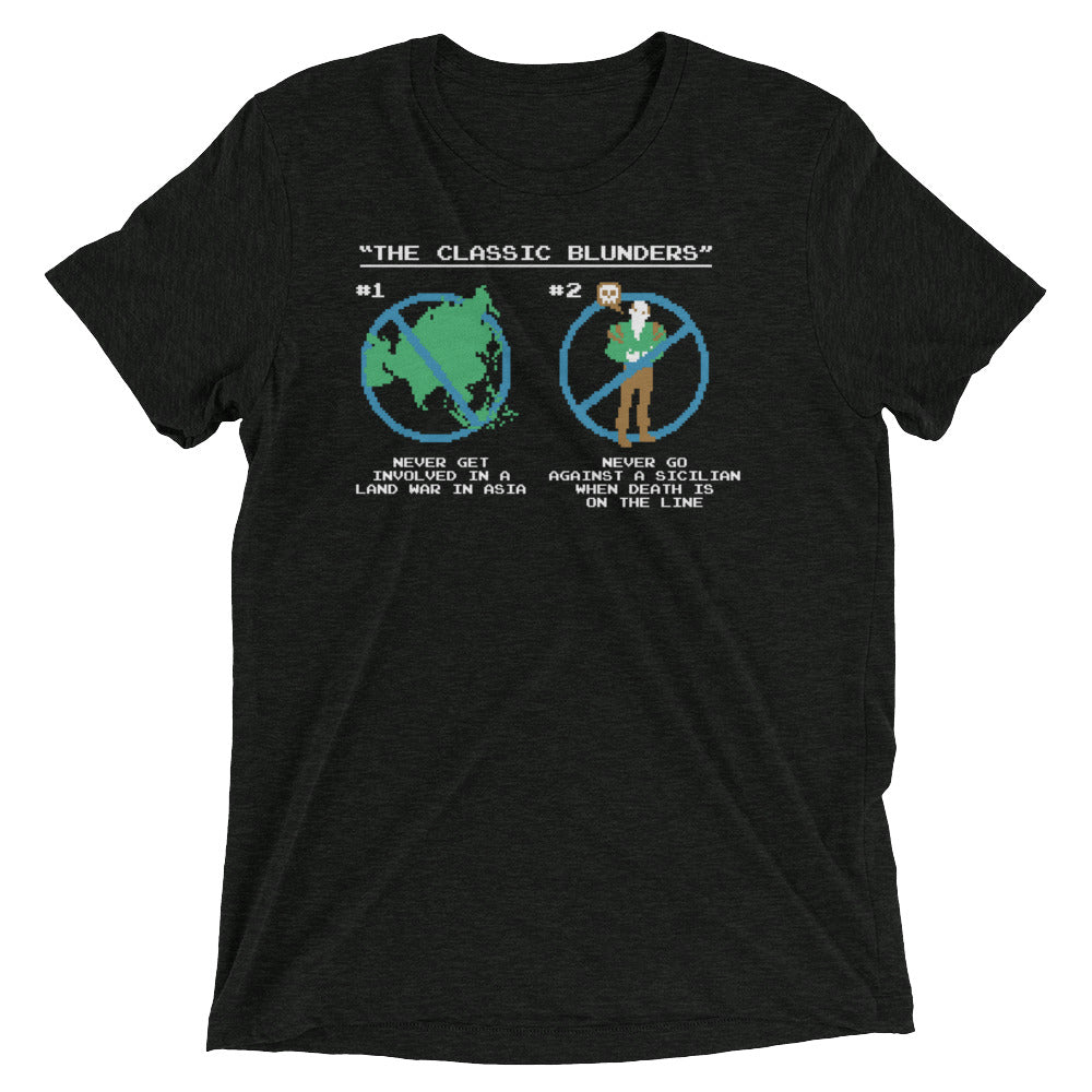 The Classic Blunders Men's Tri-Blend - Adult & Kids T-Shirts, Sweatshirts & Hoodies apparel design preview 1