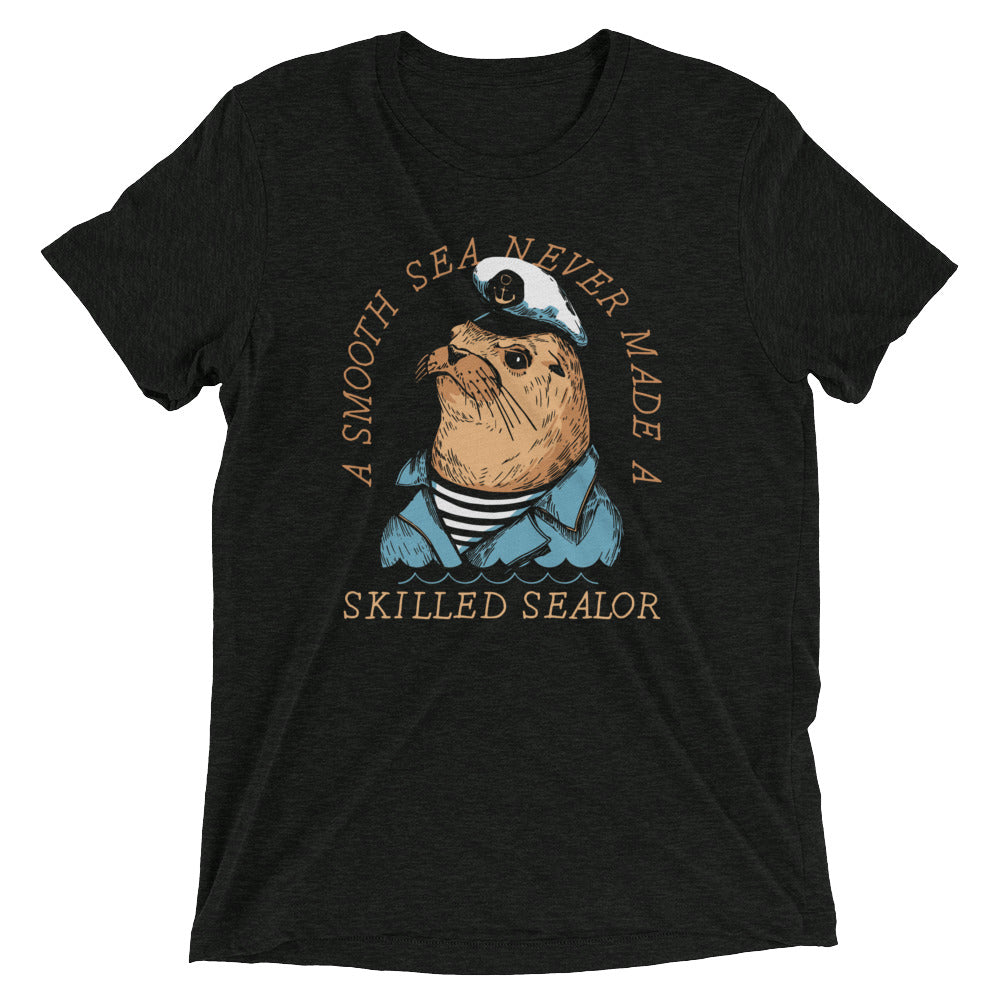 Skilled Sealor Men's Tri-Blend - Adult & Kids T-Shirts, Sweatshirts & Hoodies apparel design preview 1
