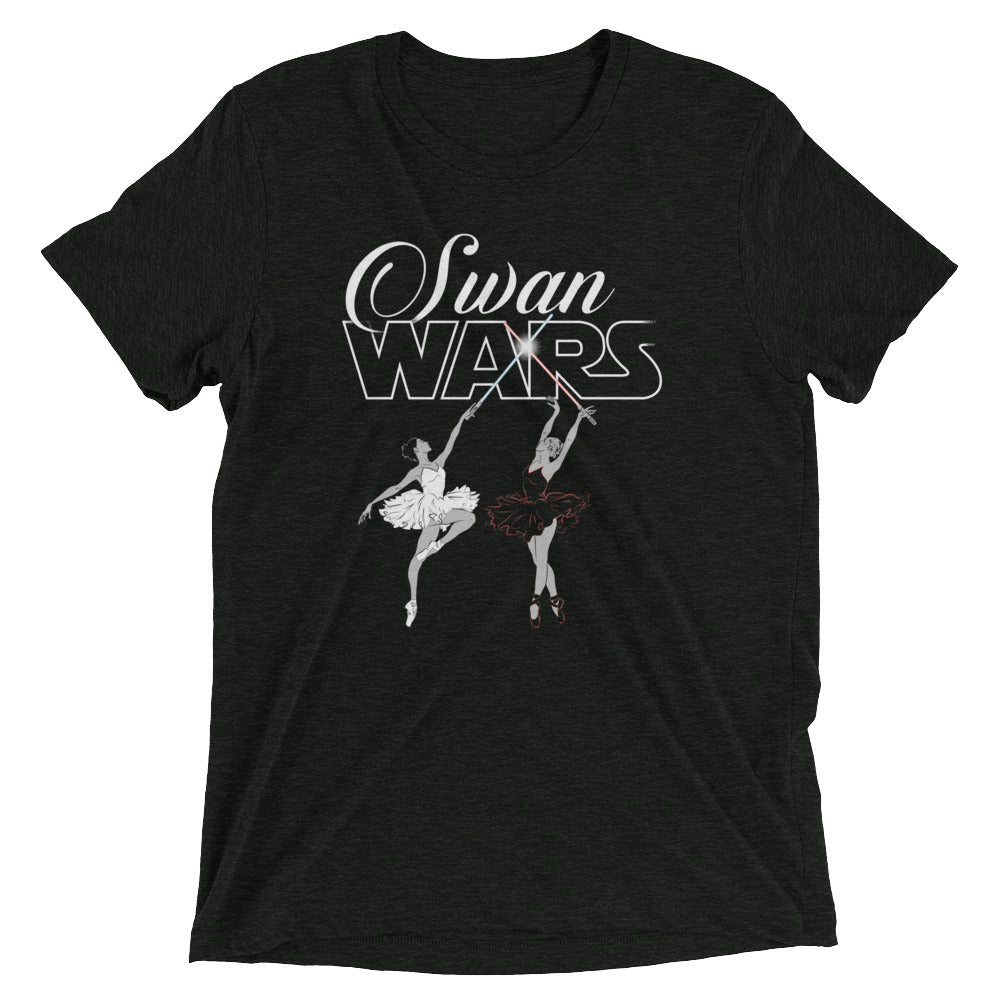 Swan Wars Men's Tri-Blend - Adult & Kids T-Shirts, Sweatshirts & Hoodies apparel design preview 1