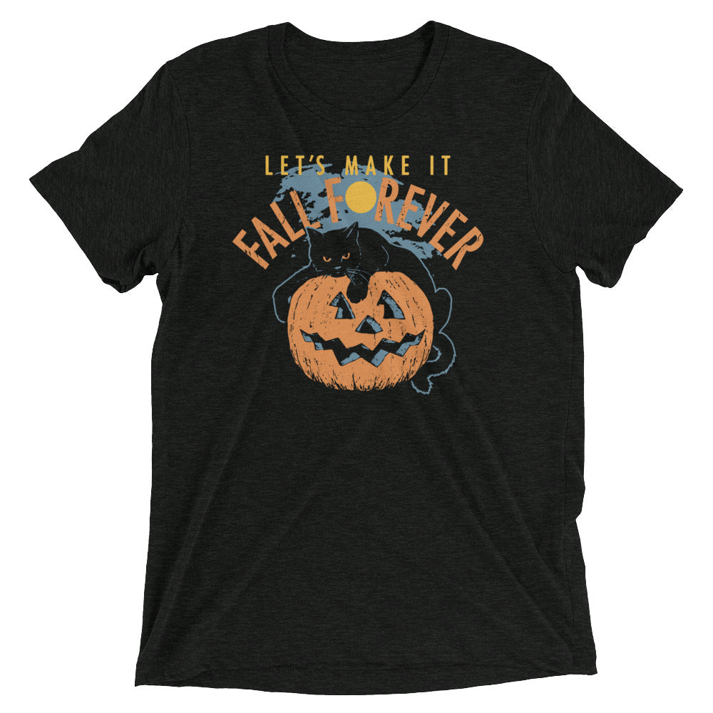 Fall Forever Men's Tri-Blend - Adult & Kids T-Shirts, Sweatshirts & Hoodies apparel design preview 1