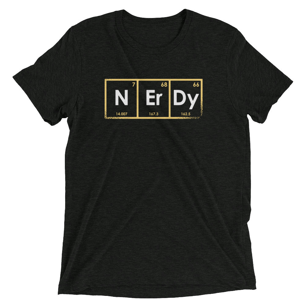 NErDy Elements Men's Tri-Blend - Adult & Kids T-Shirts, Sweatshirts & Hoodies apparel design preview 1