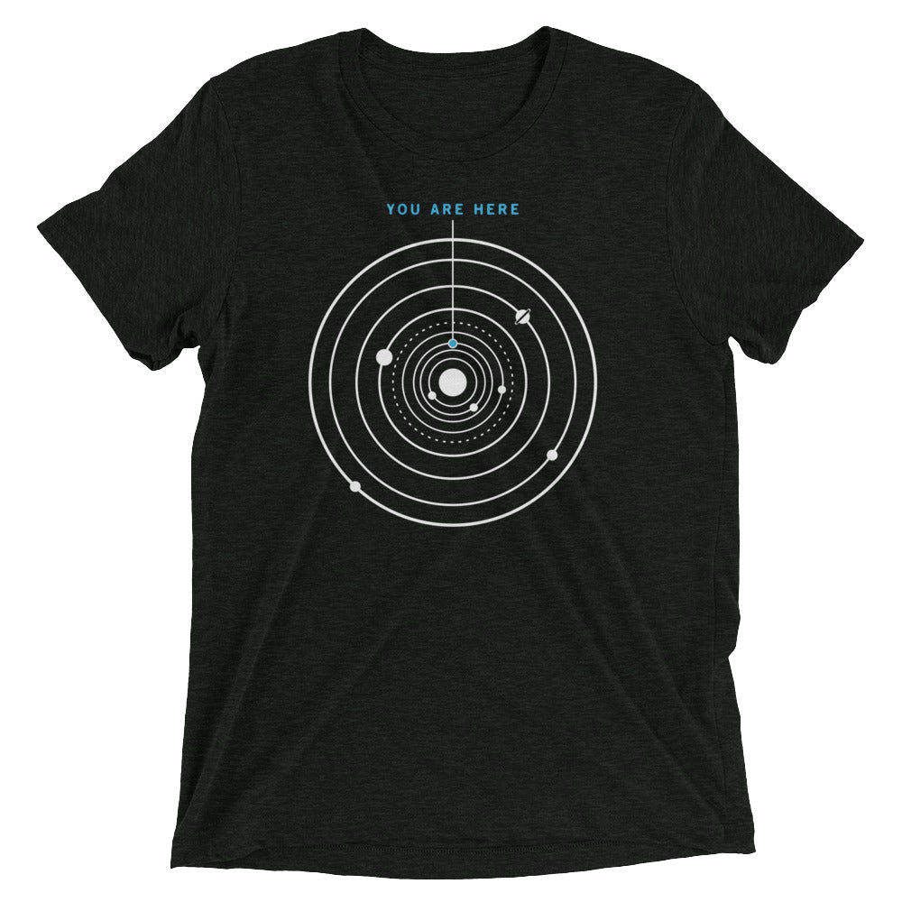 You Are Here Men's Tri-Blend - Adult & Kids T-Shirts, Sweatshirts & Hoodies apparel design preview 1