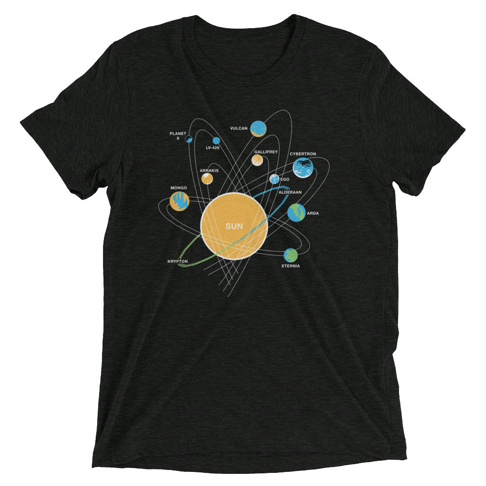 Solar System Men's Tri-Blend - Adult & Kids T-Shirts, Sweatshirts & Hoodies apparel design preview 1