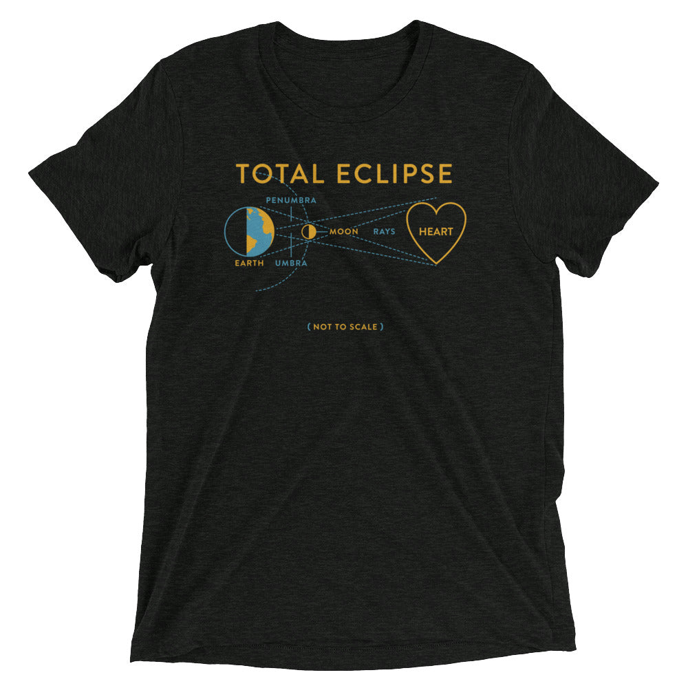 Total Eclipse Of The Heart Men's Tri-Blend - Adult & Kids T-Shirts, Sweatshirts & Hoodies apparel design preview 1
