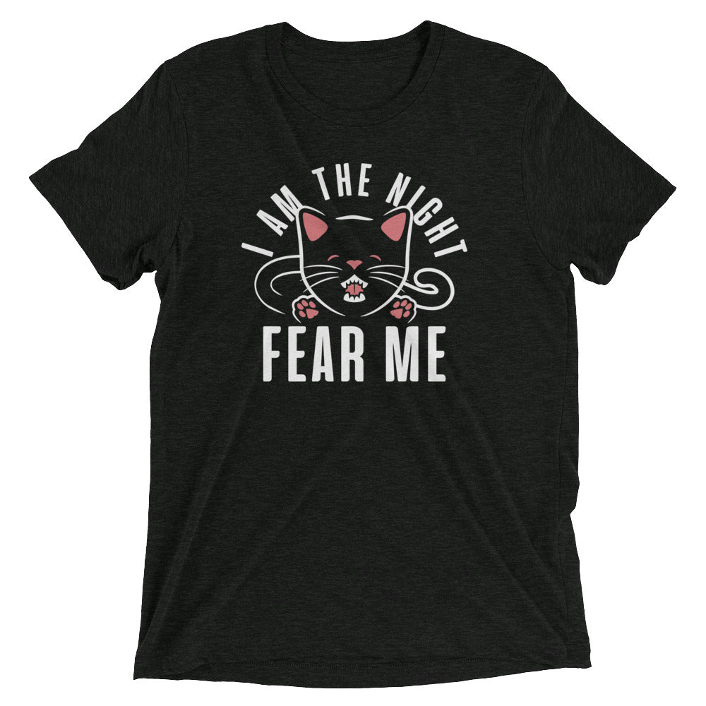 I Am The Night Fear Me Men's Tri-Blend - Adult & Kids T-Shirts, Sweatshirts & Hoodies apparel design preview 1