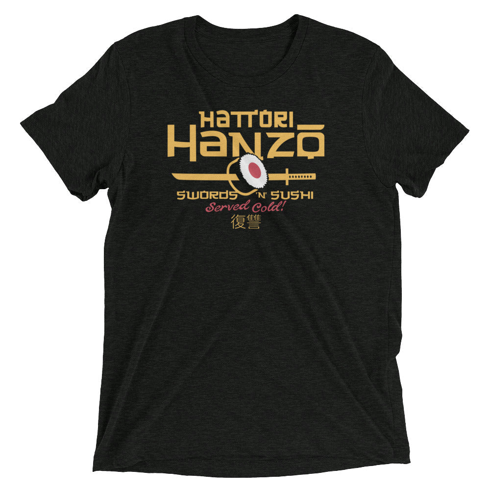 Hattori Hanzo Swords 'n' Sushi Men's Tri-Blend - Adult & Kids T-Shirts, Sweatshirts & Hoodies apparel design preview 1