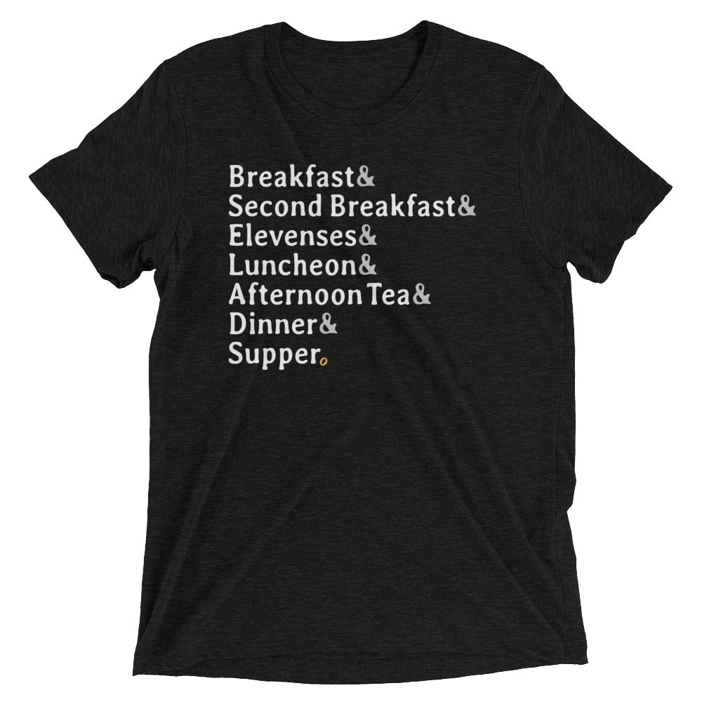 Typical Daily Meals Men's Tri-Blend - Adult & Kids T-Shirts, Sweatshirts & Hoodies apparel design preview 1