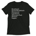 Typical Daily Meals Men's Tri-Blend - Adult & Kids T-Shirts, Sweatshirts & Hoodies apparel design preview 1