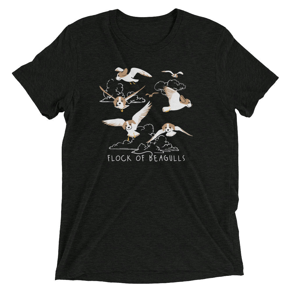 Flock Of Beagulls Men's Tri-Blend - Adult & Kids T-Shirts, Sweatshirts & Hoodies apparel design preview 1