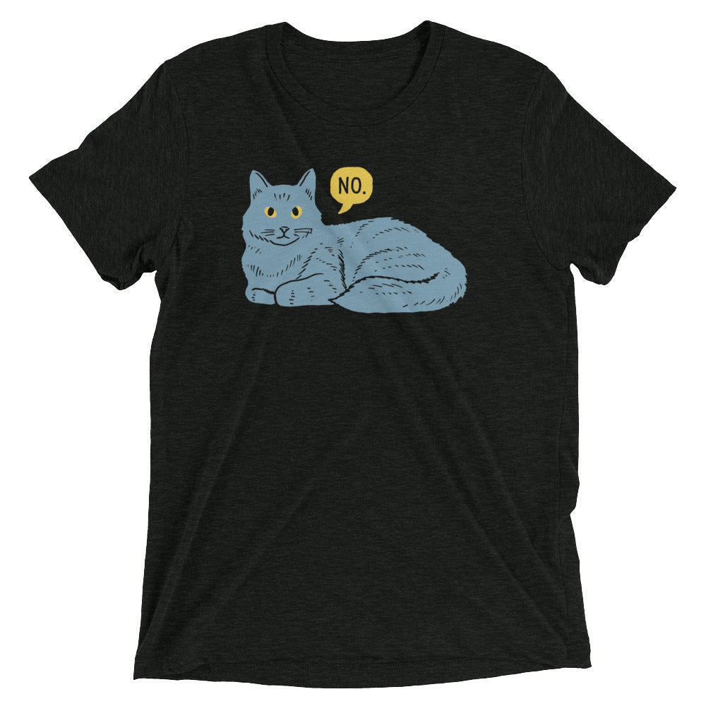 No Cat Men's Tri-Blend - Adult & Kids T-Shirts, Sweatshirts & Hoodies apparel design preview 1