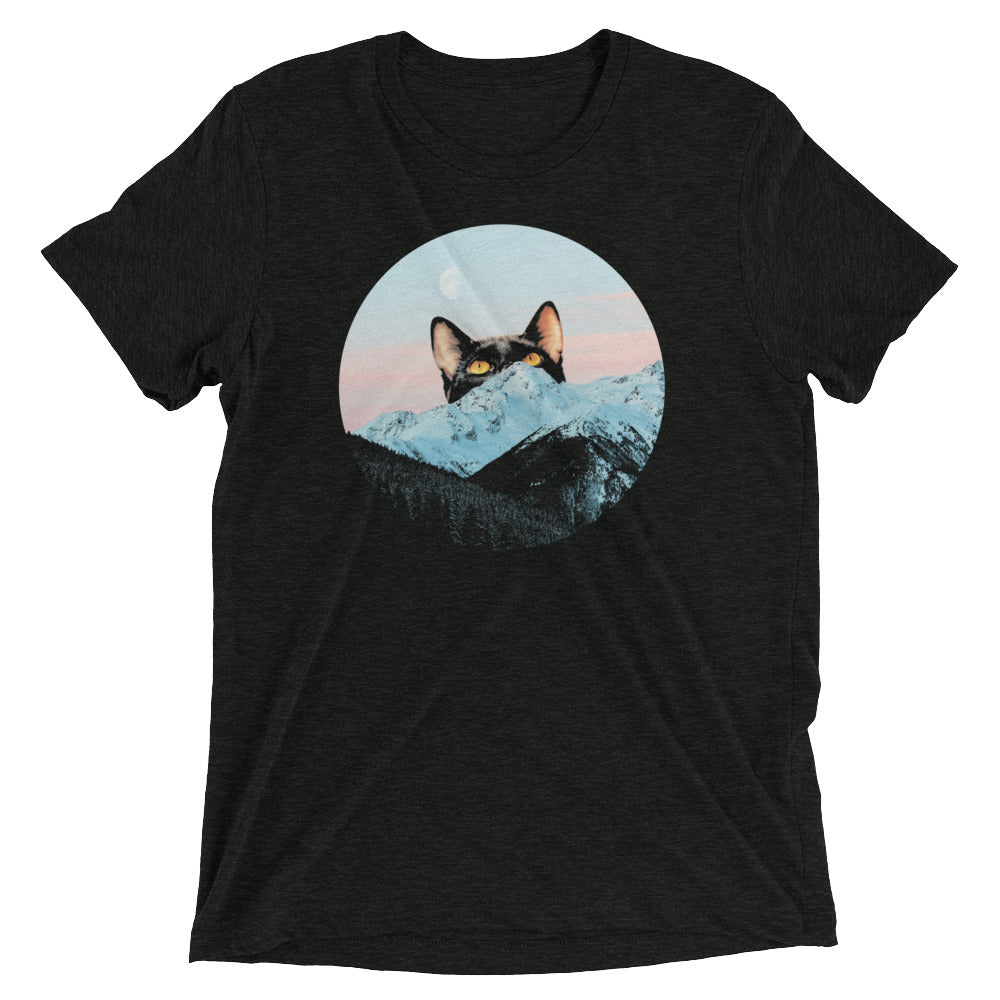 Meowntain Men's Tri-Blend - Adult & Kids T-Shirts, Sweatshirts & Hoodies apparel design preview 1