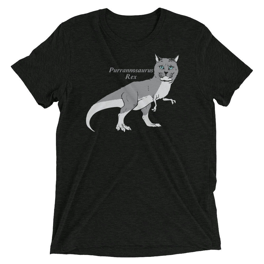 Purrannosaurus Rex Men's Tri-Blend - Adult & Kids T-Shirts, Sweatshirts & Hoodies apparel design preview 1