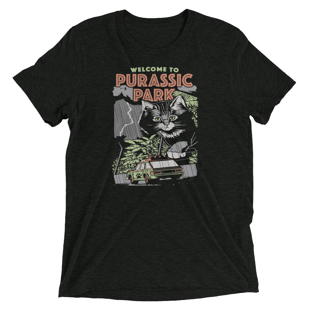 Purassic Park Men's Tri-Blend - Adult & Kids T-Shirts, Sweatshirts & Hoodies apparel design preview 1