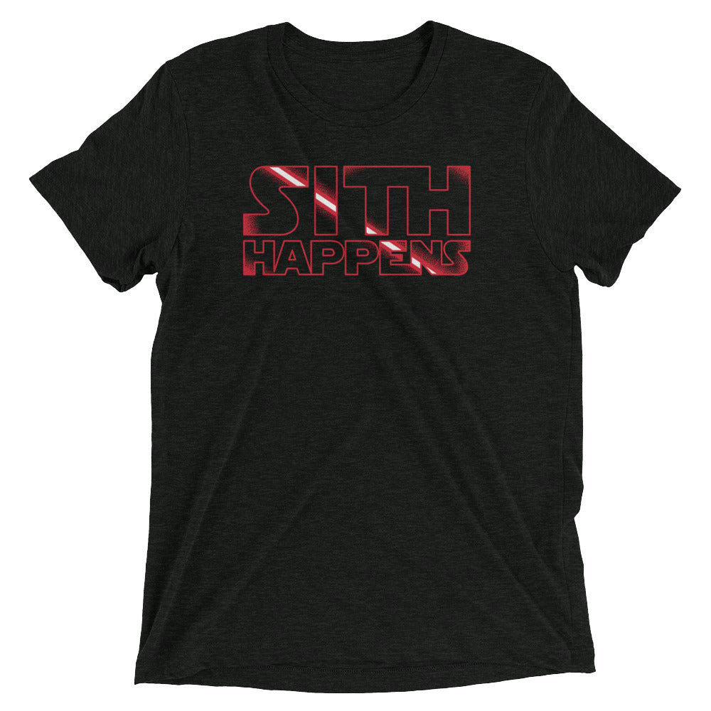 Sith Happens Men's Tri-Blend - Adult & Kids T-Shirts, Sweatshirts & Hoodies apparel design preview 1
