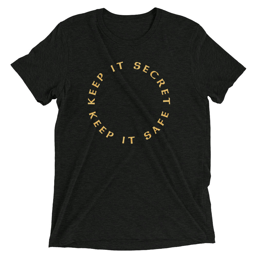 Keep It Secret Safe Men's Tri-Blend - Adult & Kids T-Shirts, Sweatshirts & Hoodies apparel design preview 1