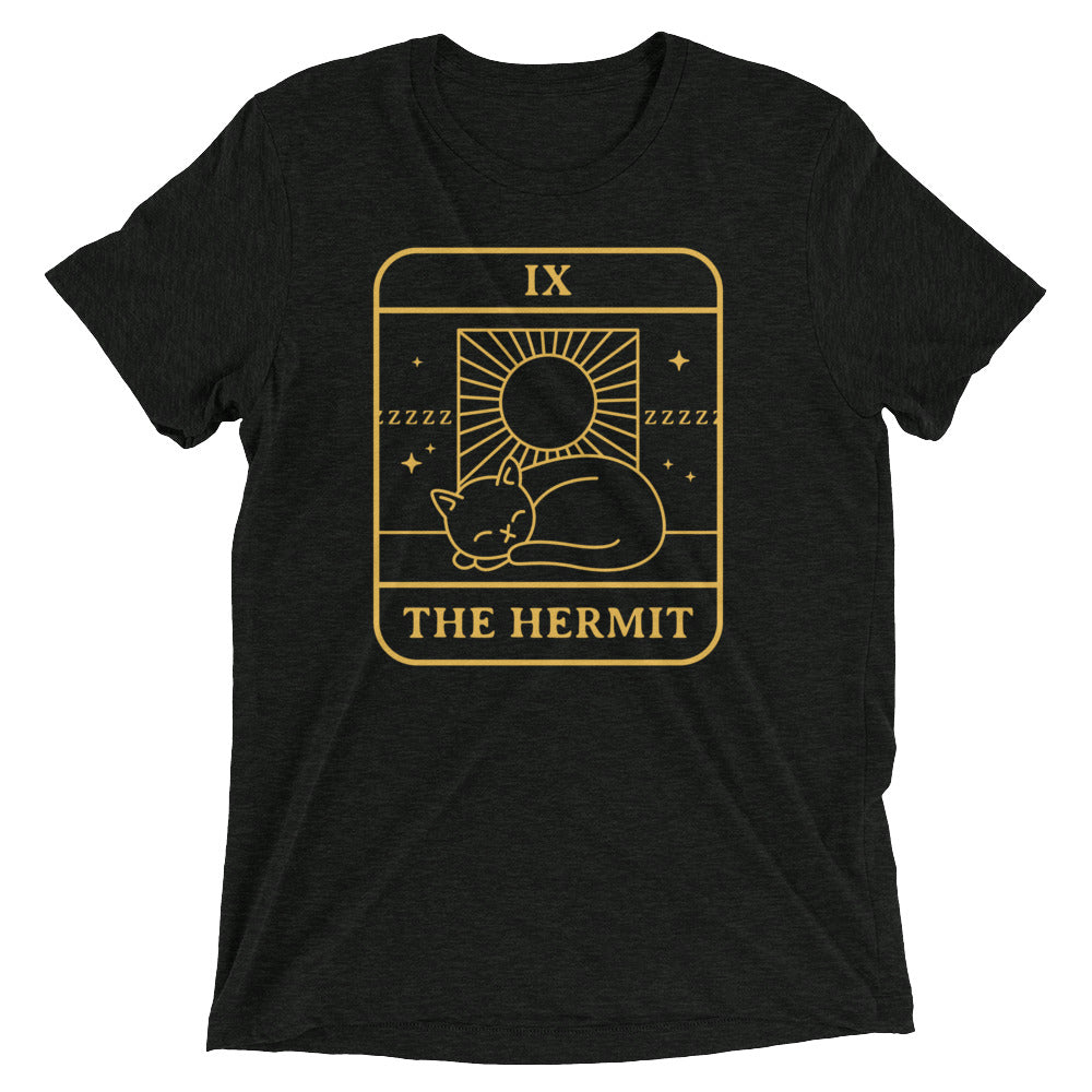 The Hermit Men's Tri-Blend - Adult & Kids T-Shirts, Sweatshirts & Hoodies apparel design preview 1